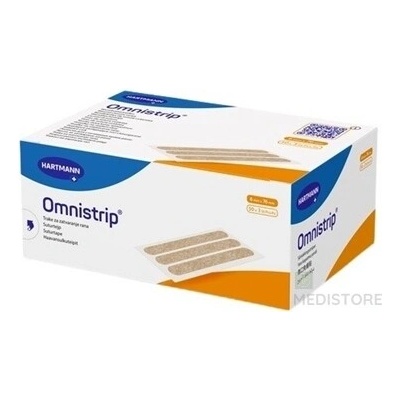Paul Hartmann AG OMNISTRIP hypoalergénne prúžky na stiahnutie rany (6x76 mm) 150 ks