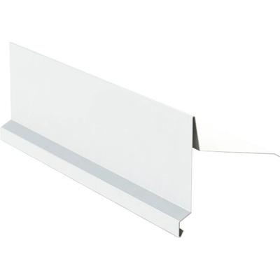 Bílá Závětrná lišta 250 mm, Lakovaný pozink, 2m, RAL 9010