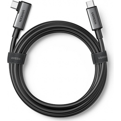 Ugreen US551 Šikmý USB Type-C na USB Type-C na 60W nabíjanie / prenos dát s podporou okuliarov VR napr. Oculus Quest 2, 5m, černý