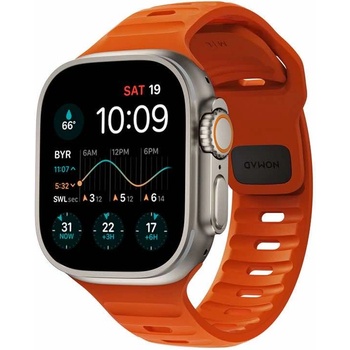 Nomad Силиконова каишка за Apple Watch 42мм, 44мм, 45мм, Ultra 49мм - Nomad Sport Band (оранжев) (NM00736685)