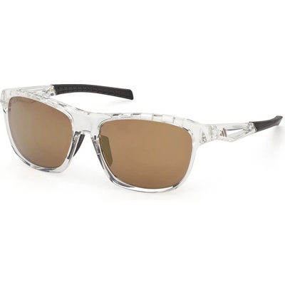 Adidas Мъжки очила Adidas eyewear SP0118 Mirror S3 Running glasses - Crystal / Brown Mirror - размер One Size (205-7223-0111)