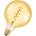 OSRAM LED крушка Ledvance Vintage 1906 Globe 28 Filament 820 Gold, E27, 4W, 300lm, 2000K (AC32397)