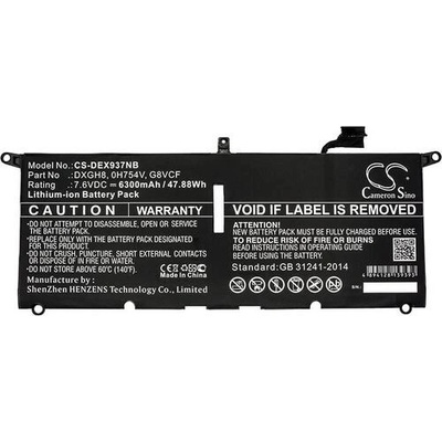 Cameron Sino Батерия за лаптоп DELL XPS 13 2018, XPS 13 9370, 0H754V, DXGH8 LiPo 7.6V 6300mAh CAMERON SINO (CS-DEX937NB)