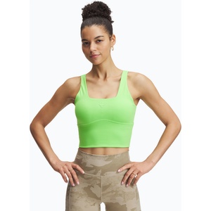 Under Armour Project Rock Fitted Bra Тренировъчен сутиен cyber green / cyber green