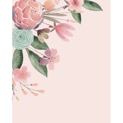 Komar Vliesová fototapeta Fleur Bisou rozměry 200 x 250 cm