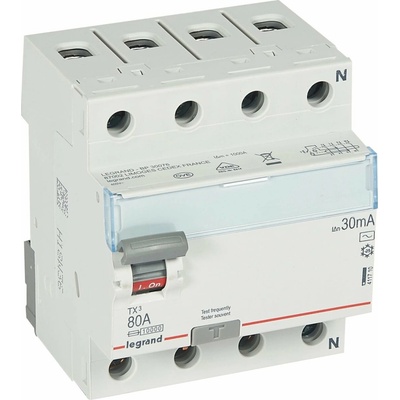 Legrand 80A/30mA/4p/AC 411710
