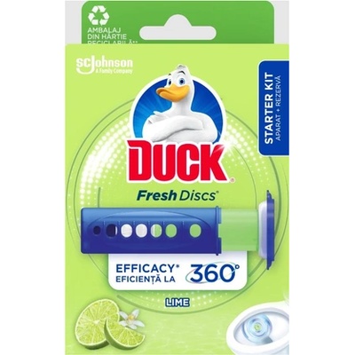 DUCK Тоалетно Пате Свежи Дискове - Лимон, ароматизатор за тоалетна (5000204338539)