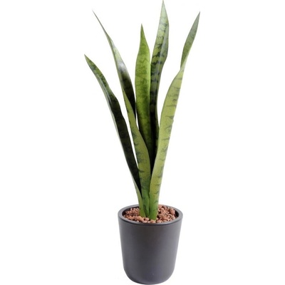 Umělá květina Sansevieria deluxe v květináči, zelená 60cm