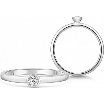 Sofia Diamonds zlatý zásnubní prsten s diamantem BDRB00075WG