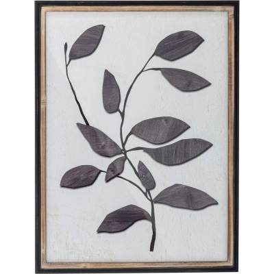 BLOOMINGVILLE Obraz v černohnědém rámu LOUSA 60x45 cm přírodní