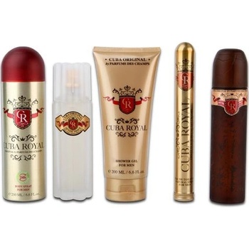 Cuba Gold EDT 100 ml + voda po holení 100 ml + sprchový gél 200 ml + dezodorant 200 ml + EDT 35 ml darčeková sada