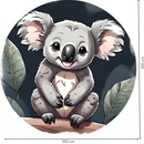 PIPPER. Kruhová samolepka na stenu "Koala" Veľkosť: 100 cm