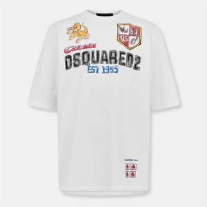 Dsquared2 Тениска DSQUARED2 Men's Oversized T-Shirt - White - sportihobi - 727,55 лв