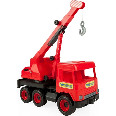 Wader Autojeřáb Middle Truck červená