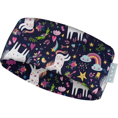 Unuo Dětská čelenka fleecová Elise Jednorožci – Sleviste.cz