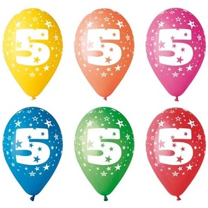  Балон, 26 см, многоброен, 5 11-print5 (11-print5)