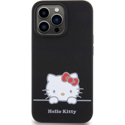 Hello Kitty Liquid Silicone Daydreaming Logo iPhone 13 Pro Black
