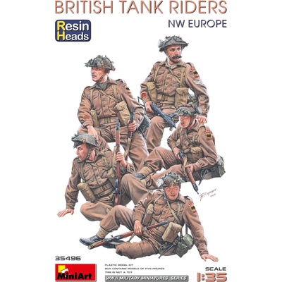 MiniArt Figures British Tank Riders NW Europe Resin Heads 1:35