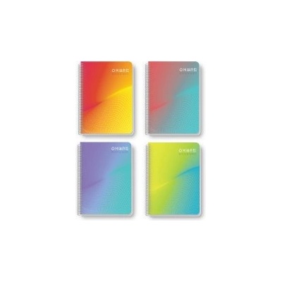 Black and White Тетрадка със спирала Ombre A5 80 листа