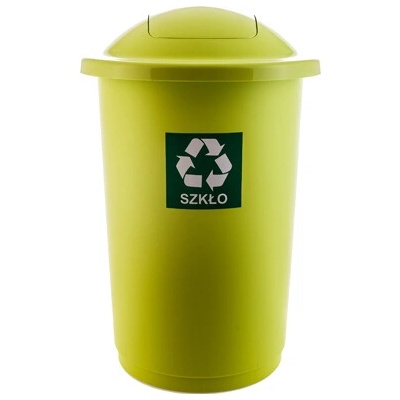 Plafor Odpadkový kôš plastový 50 l zelený