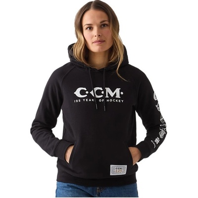 CCM 125 Years Pullover Hoodie SR Senior čierna