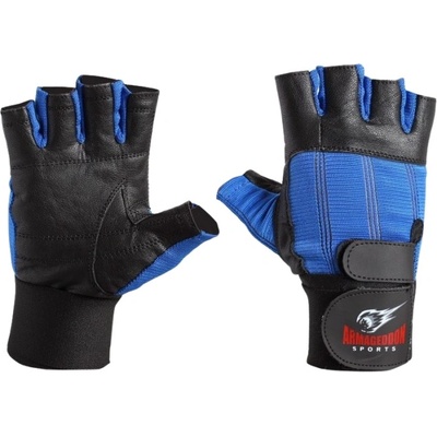 ARMAGEDDON Фитнес ръкавици с накитници - Сини s