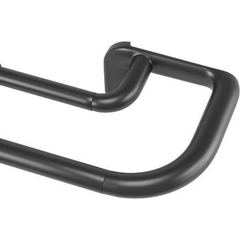 Umbra hk ltd (Канада) Телескопичен двоен корниз за пердета и завеси umbra twilight в цвят черен мат - размер 76-213 см (umbra 1020561-038)