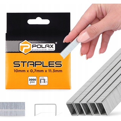Polax 3000x Spinky TAKERA 10 mm do zošívačky na čalúnenie, NÁHRADNÉ, Odolné, oceľové