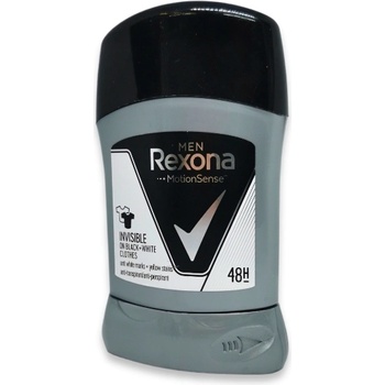 Rexona стик мъжки, Invisible, On black+White, 50мл