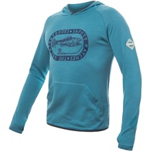 Sensor Merino Upper Outdoors pánská mikina klokanka mint blue