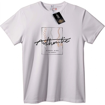 NOONEBRAND Тениска Вериги и Медальони - XL, White