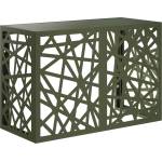 vidaXL Покритие за климатик Маслиненозелено 90 x 40 x 60 см Стомана (8014153)