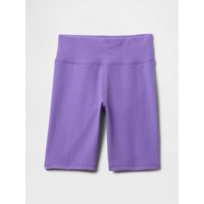 Detské rebrované biker shorts Fialová