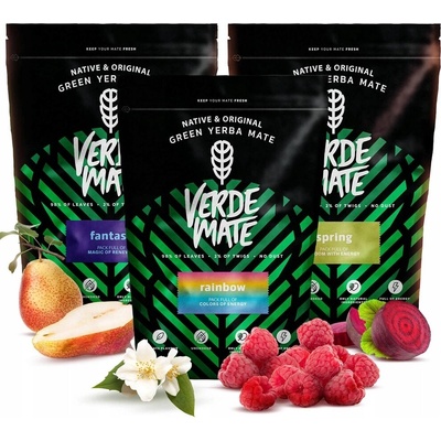 Verde Mate Sada yerba maté Fantasy Spring Rainbow 3 x 400 g