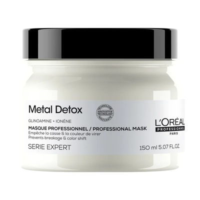 L'Oréal LOreal Professionnel Serie Expert Metal Detox Glicoamine + Ionene крем-маска за коса защита против отлагания 150 мл
