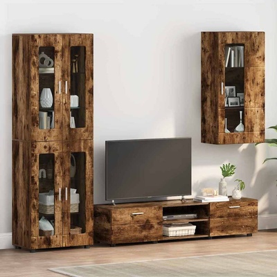vidaXL Дървен шкаф Димян дъб 50 x 29 x 100 см Инженерно дърво (880226)
