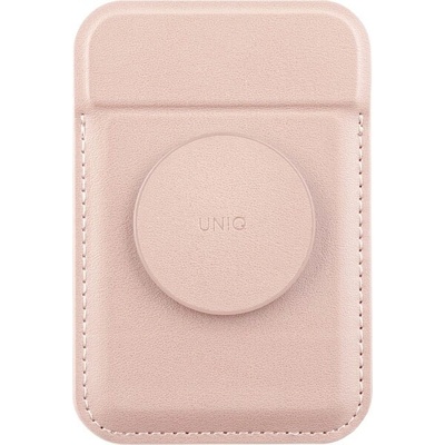 UNIQ FLIXA MAGNETIC CARD HOLDER AND POP-OUT GRIP-STAND - BLUSH ružové ružové