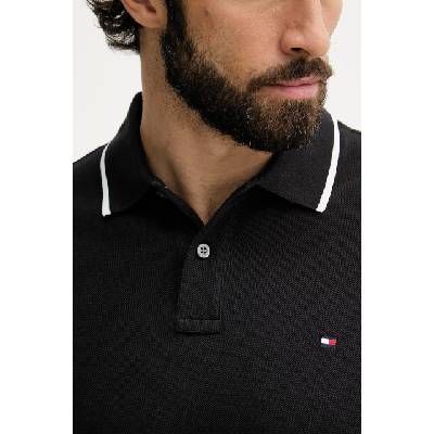 Tommy Hilfiger тениска с яка мъжка от памук (MW0MW42748)
