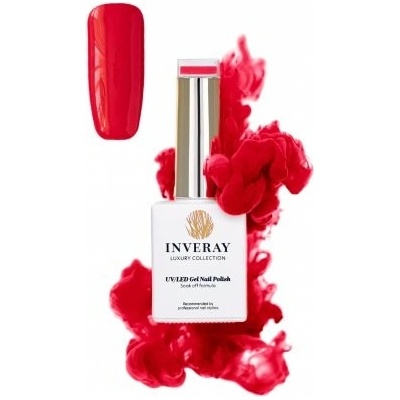 Inveray UV/LED Gél lak 33 INTIMACY Červená 10 ml