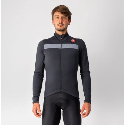 Castelli Puro 3 FZ s dlouhým rukávem Light Black