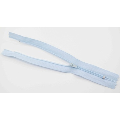 Nedeliteľný jemný plastový špirálový zips (veľkosť číslo 3) rôzne farby - dĺžka 12 cm - 60 cm 16 cm Svetlomodrá 1