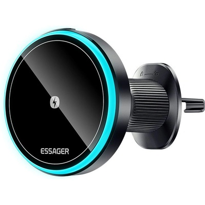 Essager Магнитна поставка за кола с 15W безжично зареждане (EZJCX-YS01-Z)