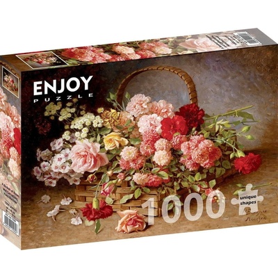 ENJOY Košík růží a karafiátů 1000 dielov
