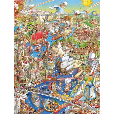 Heye - Puzzle Prades: The Stream of History - 1 500 piese