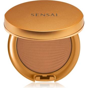Sensai Silky Bronze Natural Veil Compact kompaktný púdrový make-up pre rozjasnenie a vyhladenie pleti SC04 Dark 8,5 g