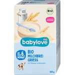 babylove Био млечна каша с грис, 6+м, (2x300g), 600 g (10468620)