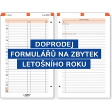 ADK Formulář Týdenní plán A5 levý JEN PRO ZBYTEK ROKU 2026
