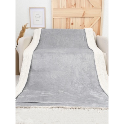 MKLuzkoviny.cz Beránková deka mikroplyš Exclusive Laura světle šedá 150x200 – Zboží Dáma