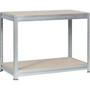 Carmen Метален стелаж MEGA 87x160x60 см, до 600 кг на рафт - цинк (3580524) - tierradesign