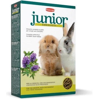 Padovan JUNIOR conigletti - Пълноценна храна за подрастващи зайчета 850 гр